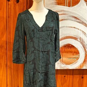 Boden Dark Green Patterned Dress